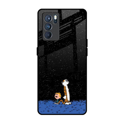 Night Sky Star Oppo Reno6 Glass Back Cover Online