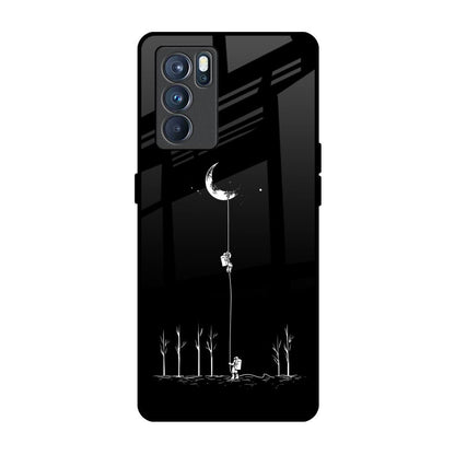 Catch the Moon Oppo Reno6 Glass Back Cover Online