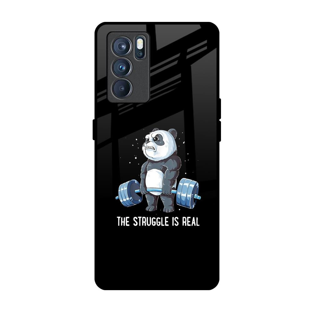 Real Struggle Oppo Reno6 Glass Back Cover Online