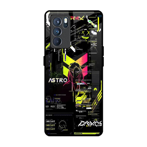 Astro Glitch Oppo Reno6 Glass Back Cover Online