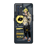 Cool Sanji Oppo Reno6 Glass Back Cover Online