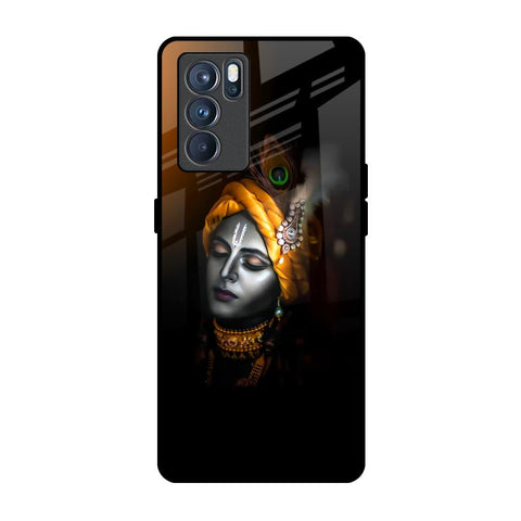 Ombre Krishna Oppo Reno6 Glass Back Cover Online
