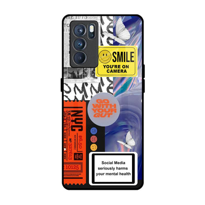 Smile for Camera Oppo Reno6 Glass Back Cover Online