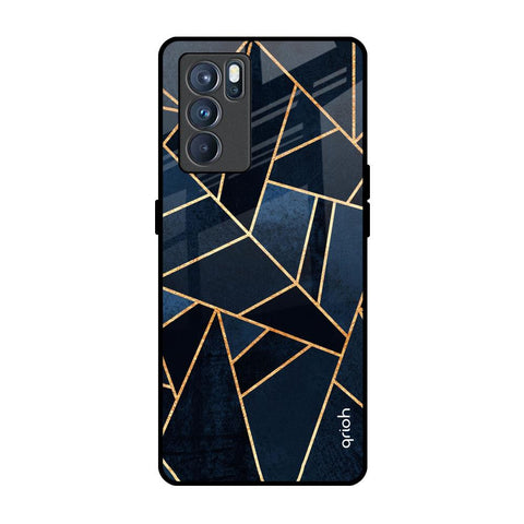 Abstract Tiles Oppo Reno6 Glass Back Cover Online