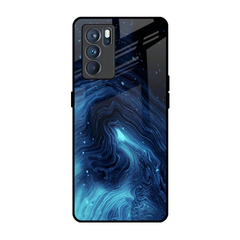 Dazzling Ocean Gradient Oppo Reno6 Glass Back Cover Online