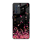 Heart Rain Fall Oppo Reno6 Glass Back Cover Online