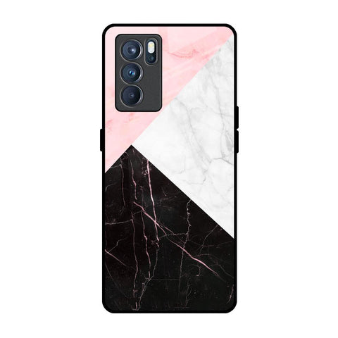 Marble Collage Art Oppo Reno6 Glass Back Cover Online