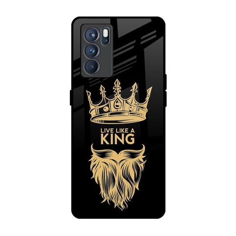 King Life Oppo Reno6 Glass Back Cover Online