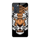 Angry Tiger Oppo Reno6 Glass Back Cover Online