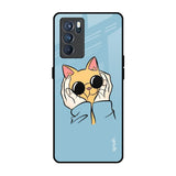 Adorable Cute Kitty Oppo Reno6 Glass Back Cover Online