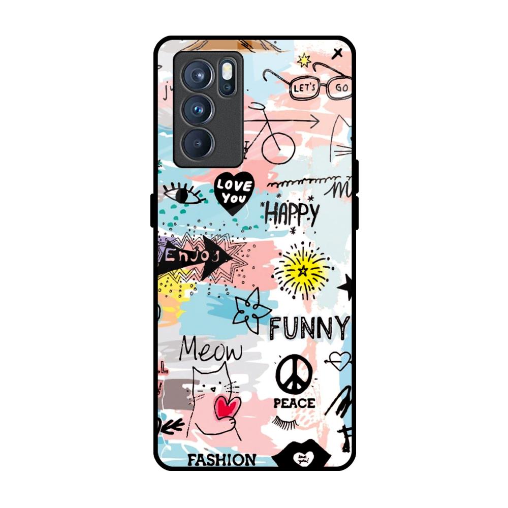 Just For You Oppo Reno6 Glass Back Cover Online