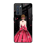 Fashion Princess Oppo Reno6 Glass Back Cover Online