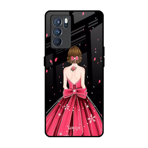 Fashion Princess Oppo Reno6 Glass Back Cover Online