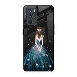 Queen Of Fashion Oppo Reno6 Glass Back Cover Online