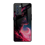 Moon Wolf Oppo Reno6 Glass Back Cover Online