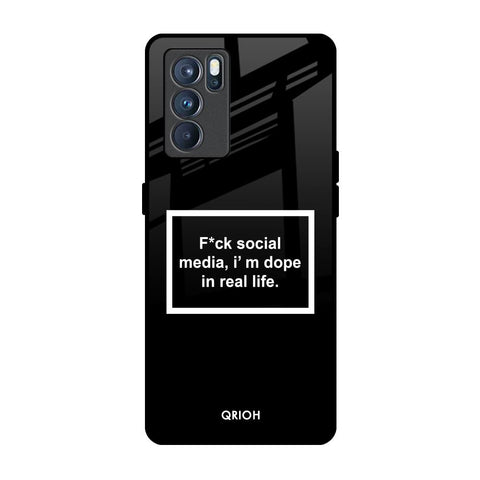 Dope In Life Oppo Reno6 Glass Back Cover Online