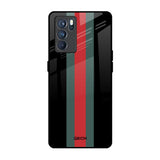 Vertical Stripes Oppo Reno6 Glass Back Cover Online