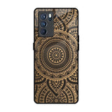 Luxury Mandala Oppo Reno6 Glass Back Cover Online