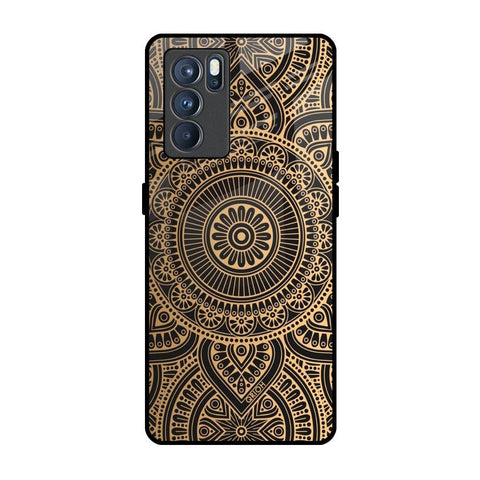 Luxury Mandala Oppo Reno6 Glass Back Cover Online