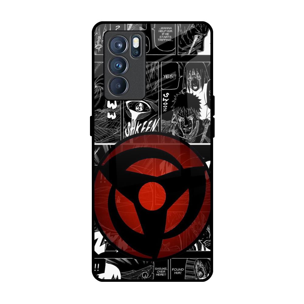 Sharingan Oppo Reno6 Glass Back Cover Online