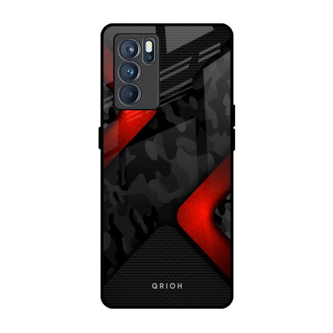 Modern Camo Abstract Oppo Reno6 Glass Back Cover Online