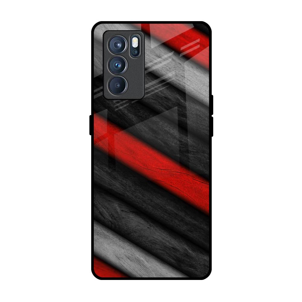 Soft Wooden Texture Oppo Reno6 Glass Back Cover Online
