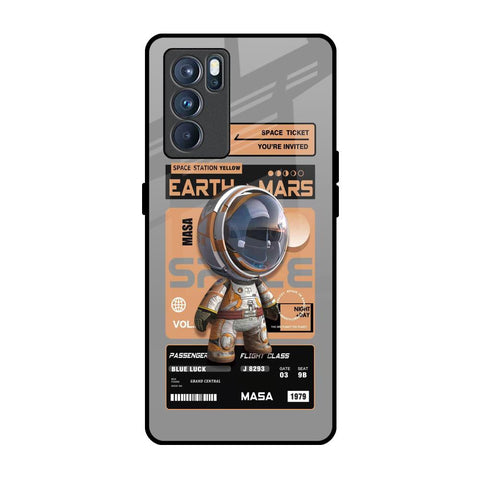 Space Ticket Oppo Reno6 Glass Back Cover Online