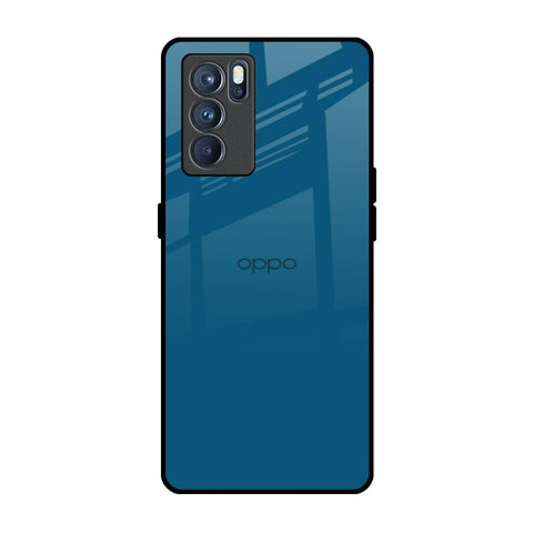 Cobalt Blue Oppo Reno6 Glass Back Cover Online