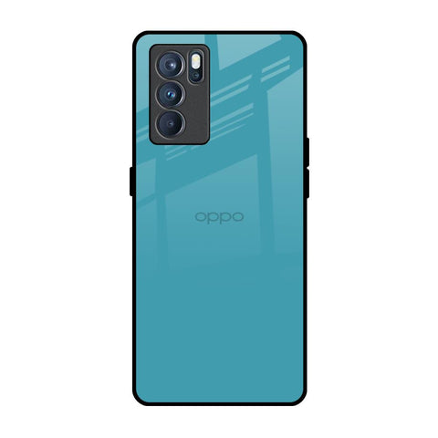Oceanic Turquiose Oppo Reno6 Glass Back Cover Online