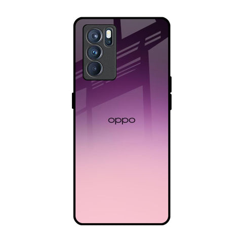 Purple Gradient Oppo Reno6 Glass Back Cover Online