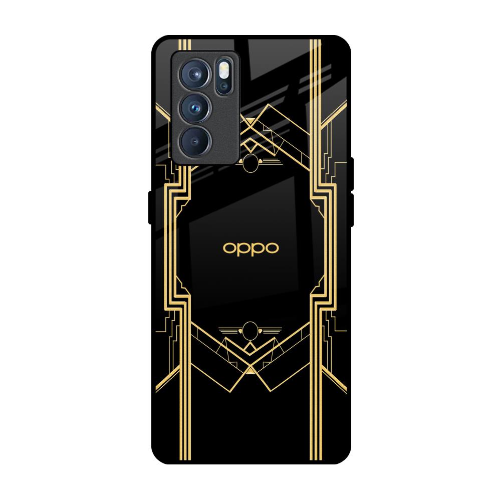 Sacred Logo Oppo Reno6 Glass Back Cover Online