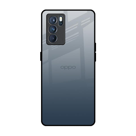 Smokey Grey Color Oppo Reno6 Glass Back Cover Online