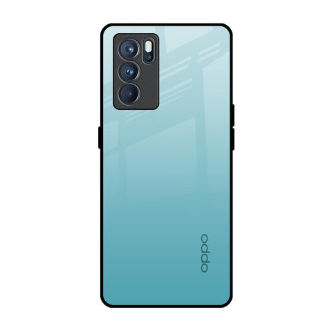 Arctic Blue Oppo Reno6 Glass Back Cover Online