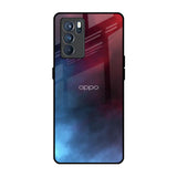 Smokey Watercolor Oppo Reno6 Glass Back Cover Online