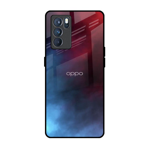 Smokey Watercolor Oppo Reno6 Glass Back Cover Online