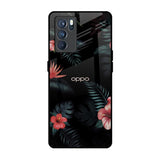Tropical Art Flower Oppo Reno6 Glass Back Cover Online
