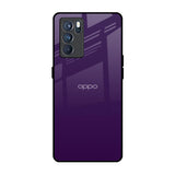 Dark Purple Oppo Reno6 Glass Back Cover Online