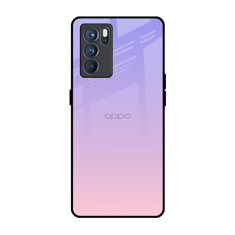 Lavender Gradient Oppo Reno6 Glass Back Cover Online