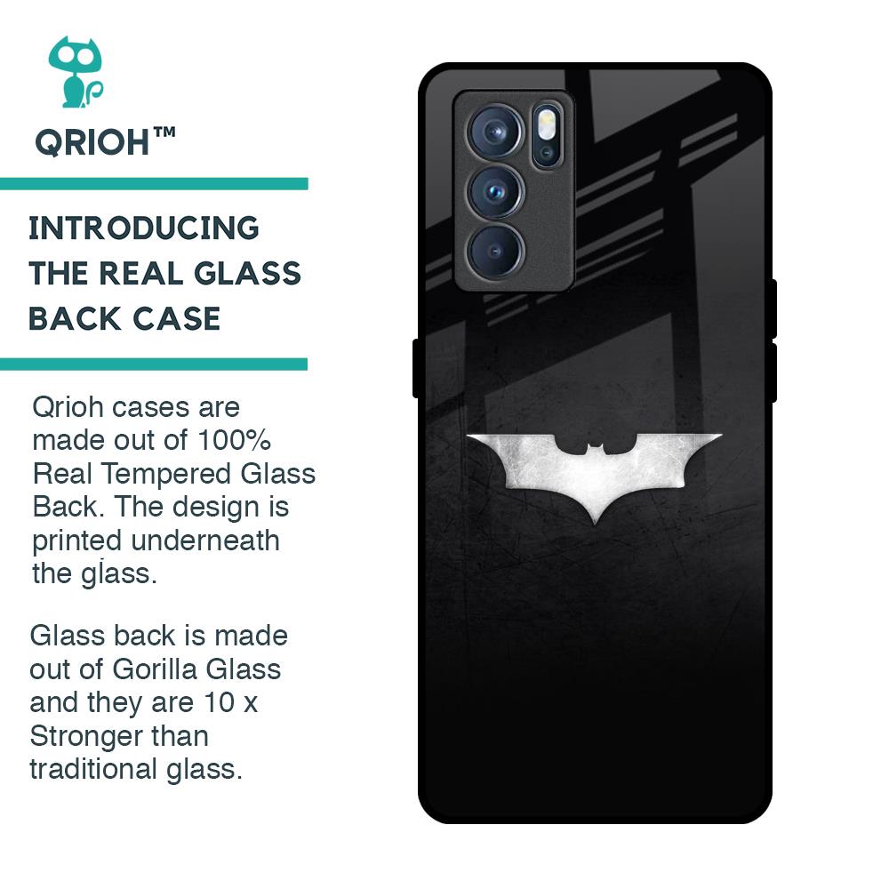Super Hero Logo Glass Case for Oppo Reno6
