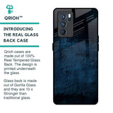 Dark Blue Grunge Glass Case for Oppo Reno6