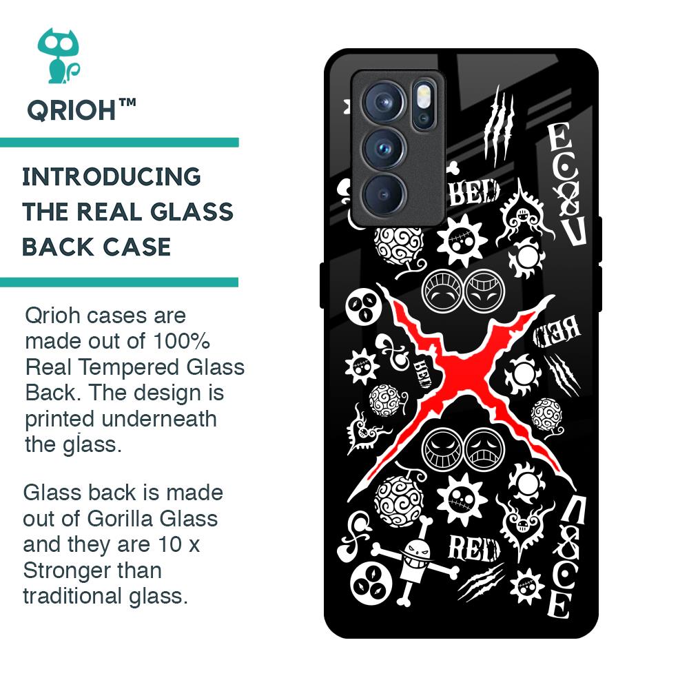 Red Zone Glass Case for Oppo Reno6