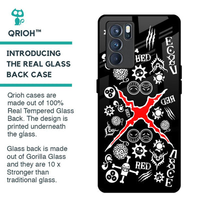 Red Zone Glass Case for Oppo Reno6