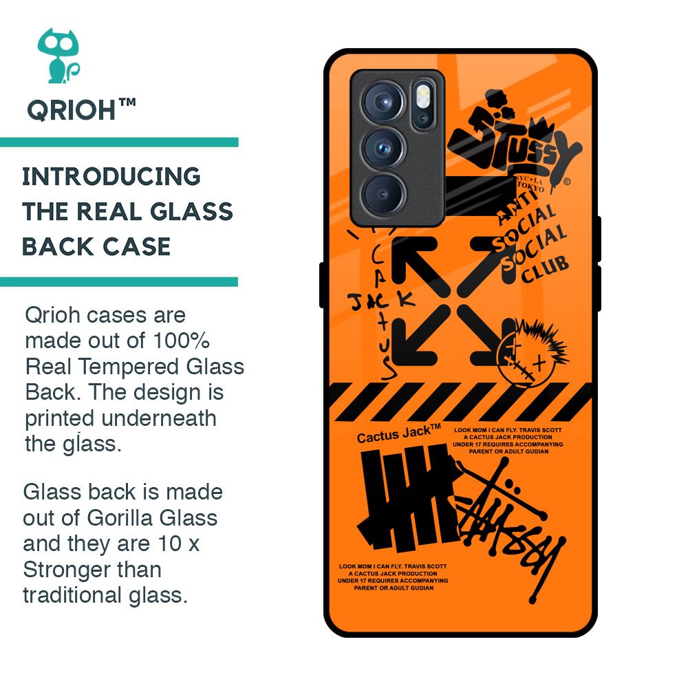 Anti Social Club Glass Case for Oppo Reno6