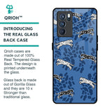 Blue Cheetah Glass Case for Oppo Reno6