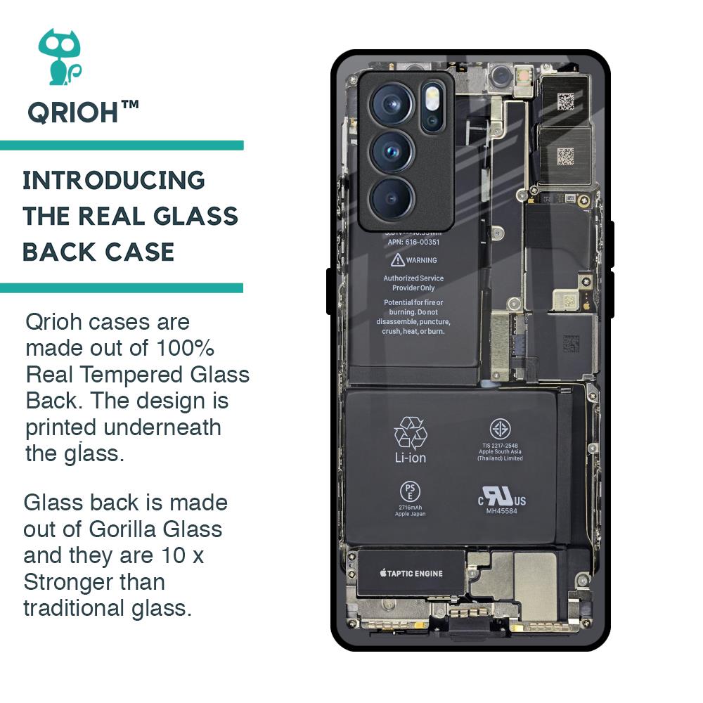 Skeleton Inside Glass Case for Oppo Reno6