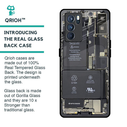 Skeleton Inside Glass Case for Oppo Reno6