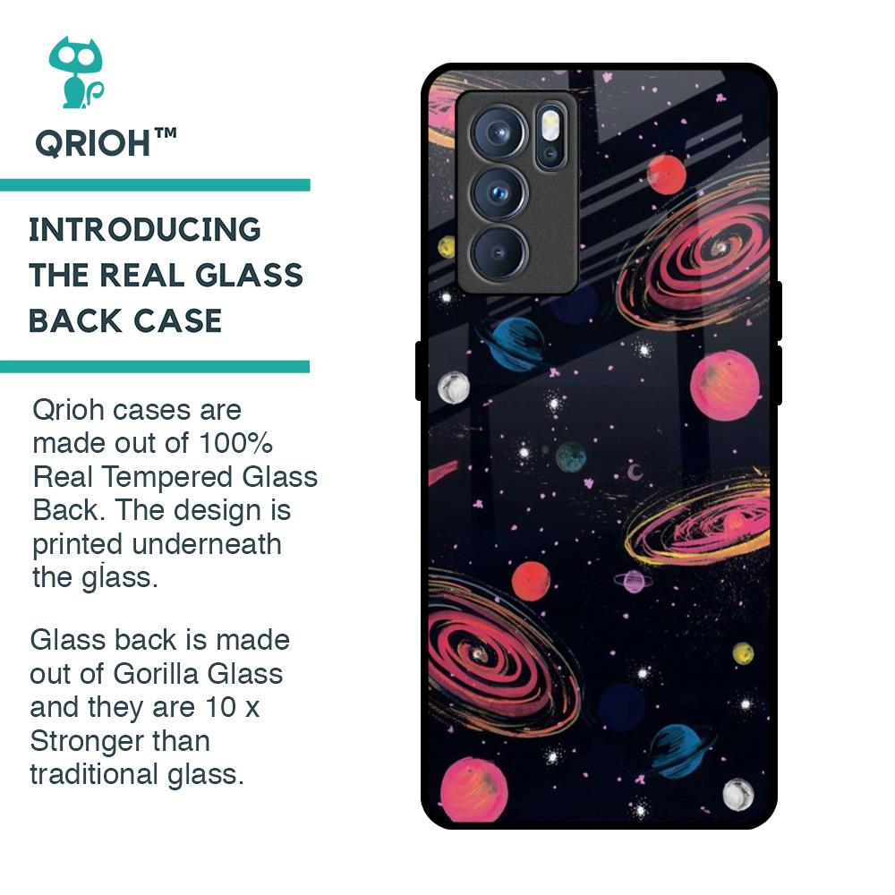 Galaxy In Dream Glass Case For Oppo Reno6