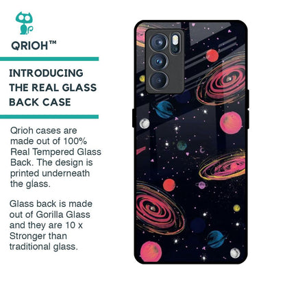 Galaxy In Dream Glass Case For Oppo Reno6
