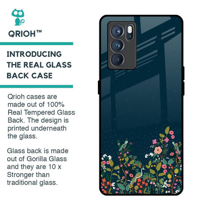 Small Garden Glass Case For Oppo Reno6