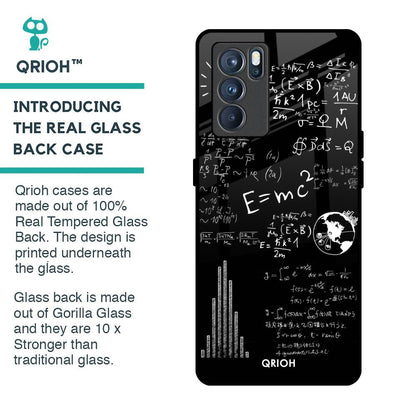 Funny Math Glass Case for Oppo Reno6